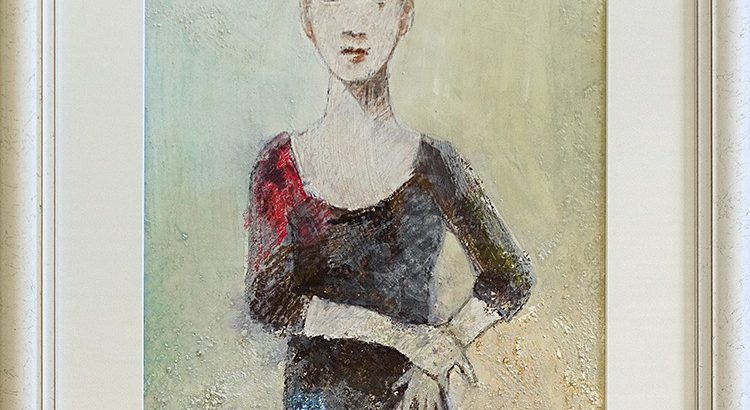 Frau mit schwarzem Vogel <p> <br> (736, Rüdinger)
